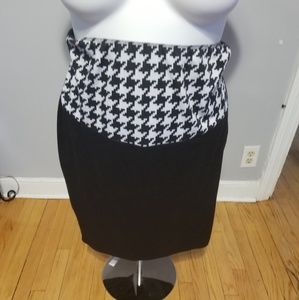 Black & White Checkerboard Skirt